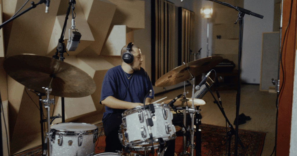 Drums in de booth, Studio B