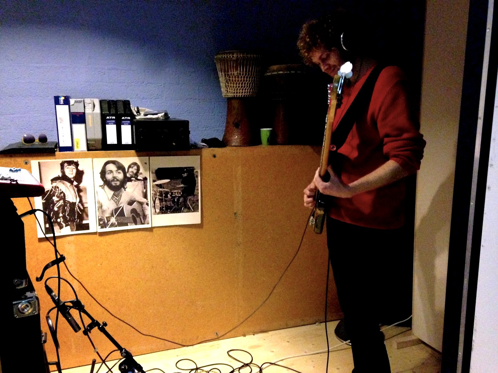 Convoy - Recording drums & bass, 16 december 2015