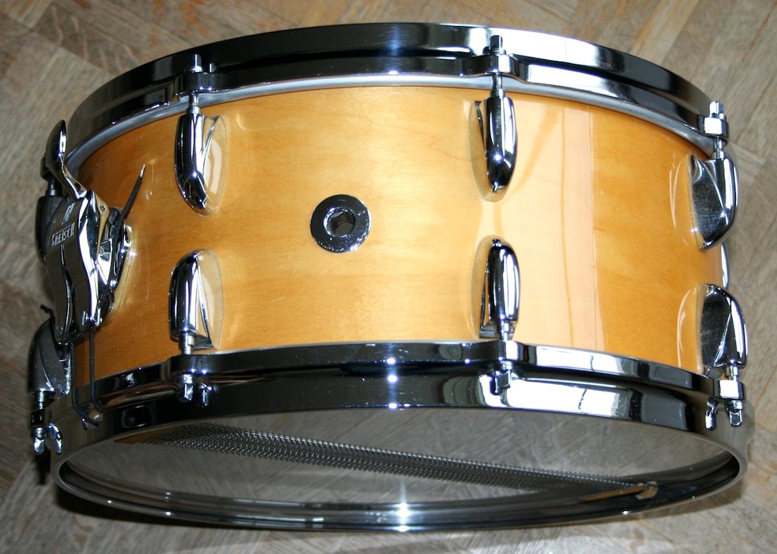 Gretsch Blond Maple 6.5/14 16lug uit '74, 24 april 2016