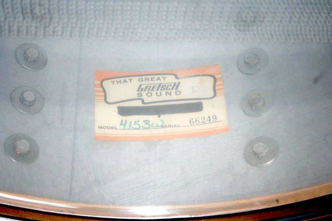 Gretsch Blond Maple 6.5/14 16lug uit '74, 24 april 2016