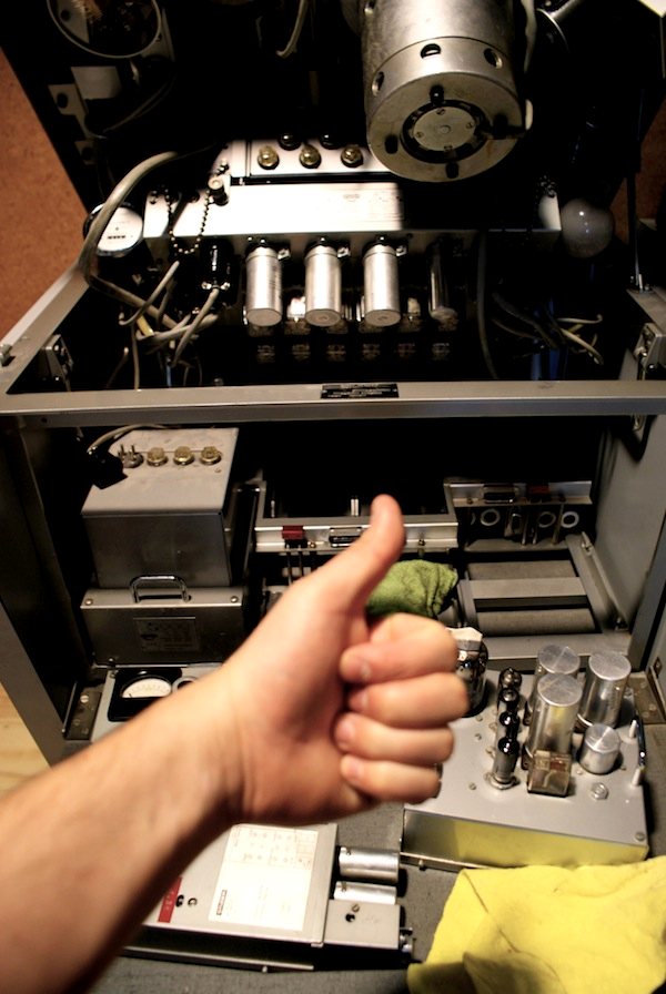 Cleaning the Studer, 19 juli 2014