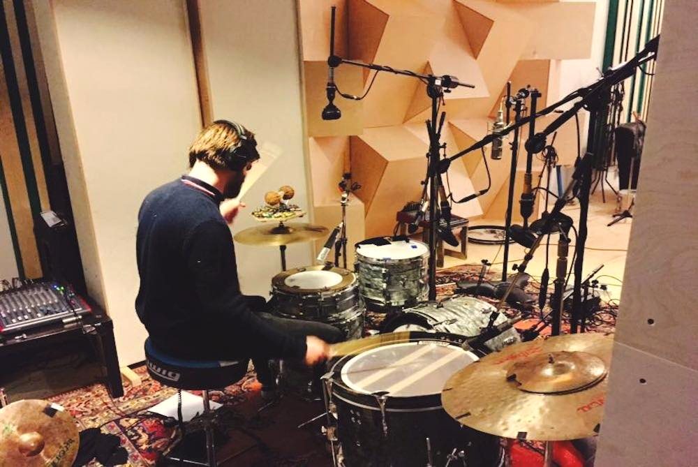 Orgel Vreten - Recording drums, 21 november 2014