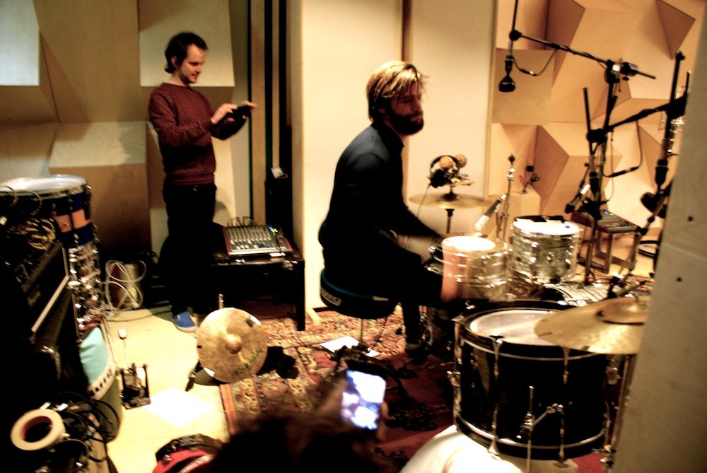Orgel Vreten - Recording drums, 21 november 2014