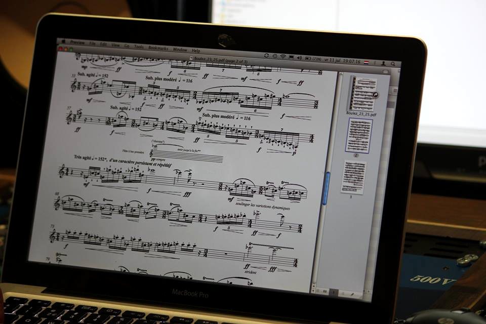 Boulez' "Dialogue de l'ombre double" in Erik Bosgraaf's version, 12 juli 2014