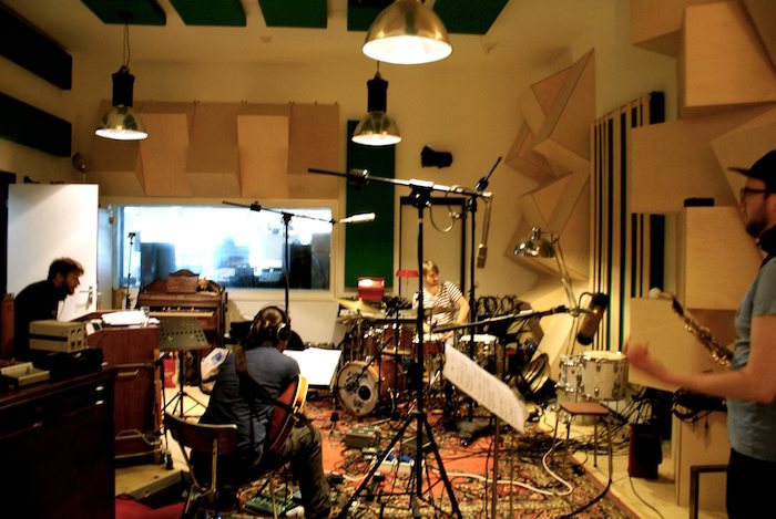 Mike Roelofs,  Michel Janssen (D), Philipp Klahn (D) en Nondas Ladas (D), 10 augustus 2015