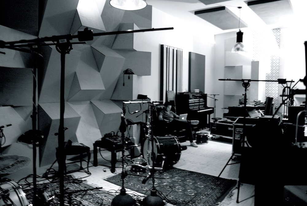 Pam Feather - Recording drums, 9 september 2015